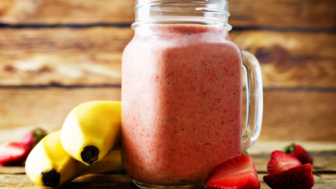 Healthy Banana Strawberry Smoothie