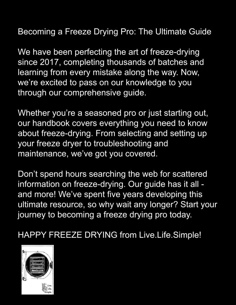 The Freeze Drying Handbook PHYSICAL COPY