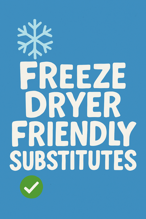 Substitutions For Freeze Dryer Friendly Recipes