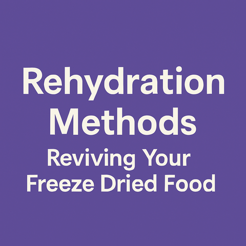 Rehydration Methods-Reviving Your Freeze Dried Food