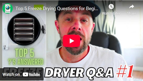 Top 5 Freeze Drying Questions For Beginners