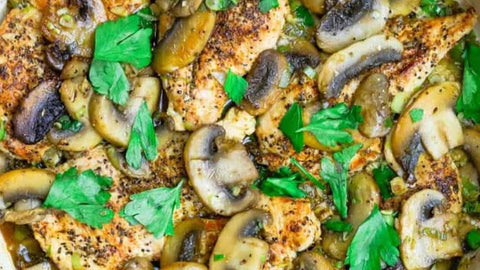 Skillet Chicken and Mushrooms