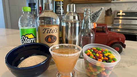 Freeze Dried Skittles Martini