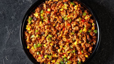 Taco Casserole with Cornbread Meal in a Jar