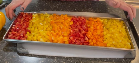 Diced Tri Color Peppers