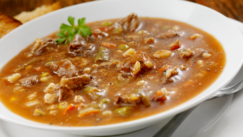 Vegetable, Beef and Barley Soup