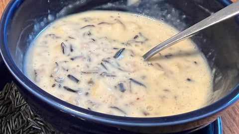 Wild Rice, Cheese, and Bacon Soup