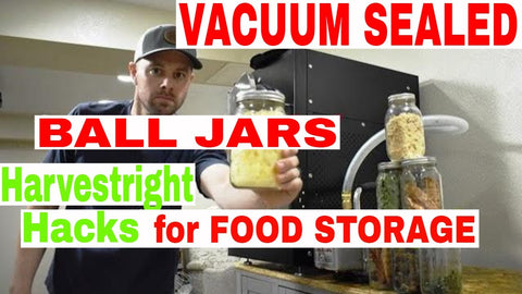 Vacuum Sealing Ball Jars in the Harvest Right