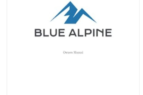 Blue Alpine Owners Manual