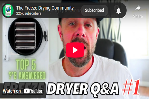 Top 5 Freeze Drying Questions For Beginners