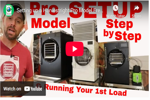 Setting up a Harvest Right Pro Model Freeze Dryer