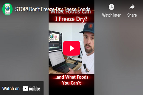 What Foods Do NOT Freeze Dry?