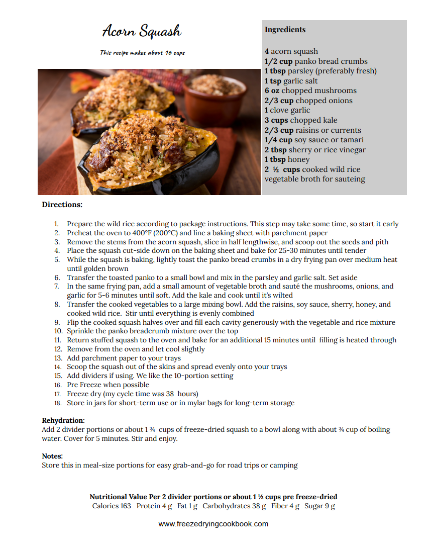 The Freeze Drying Cookbook Volume 1, 2nd Edition PDF Digital Download