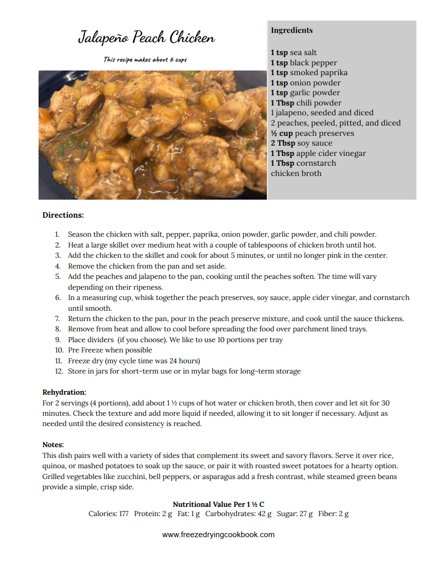 The Freeze Drying Cookbook Volume 3 PHYSICAL COPY