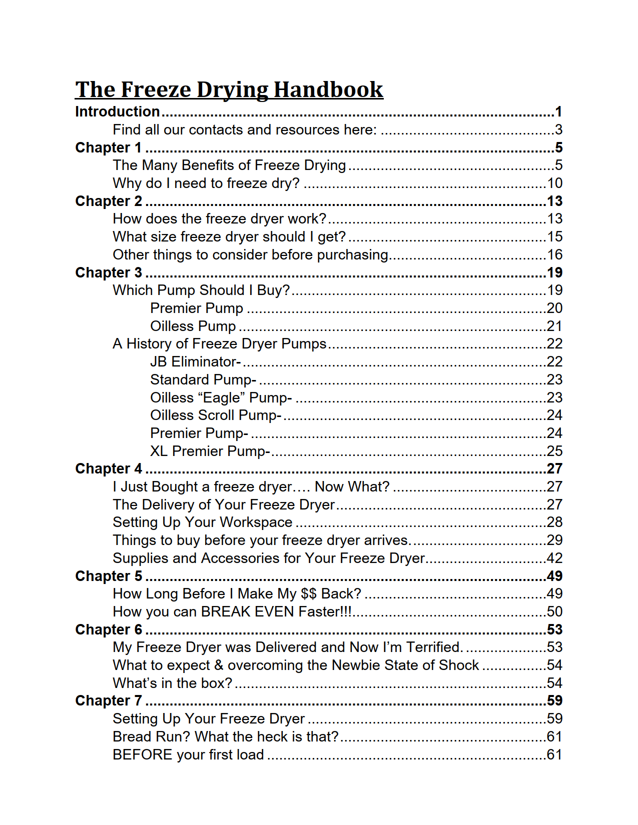 The Freeze Drying Handbook PHYSICAL COPY