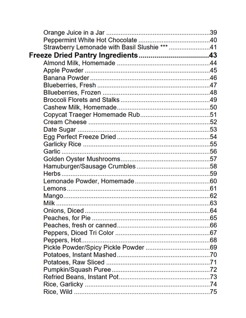 The Freeze Drying Cookbook Volume 2 PDF Digital Download