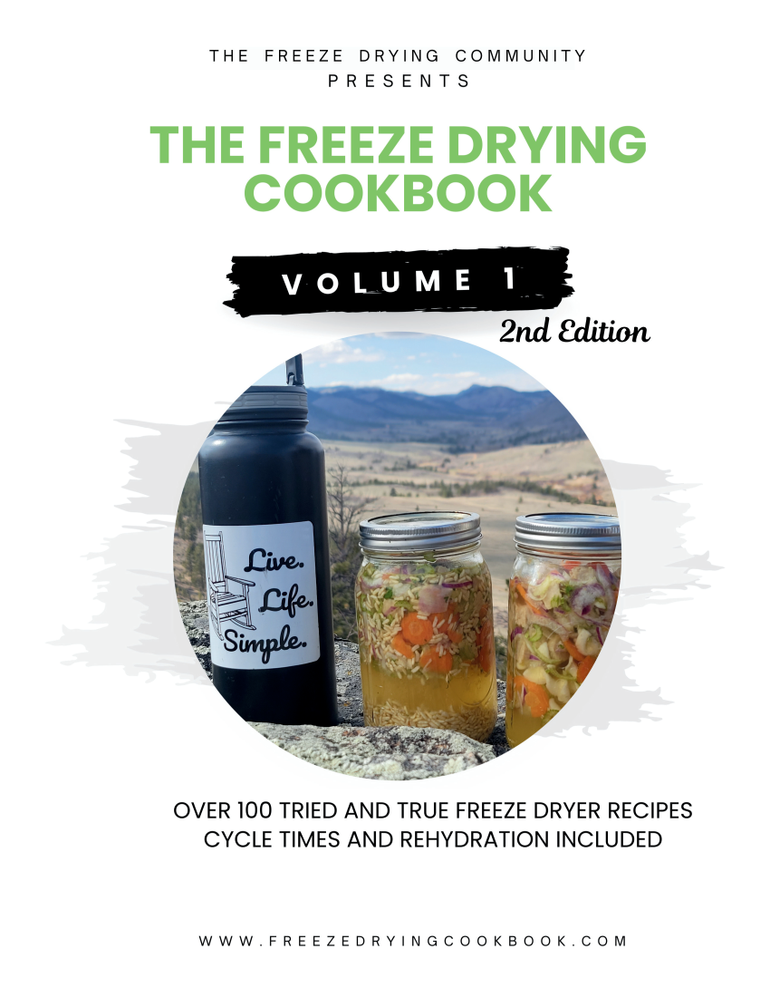 The Freeze Drying Cookbook Volume 1, 2nd Edition PDF Digital Download